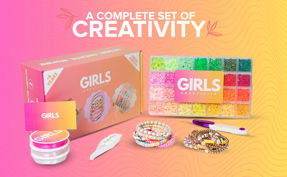 Clay bead Bracelet Making Kit - Girls Creativity – Girls Creativity